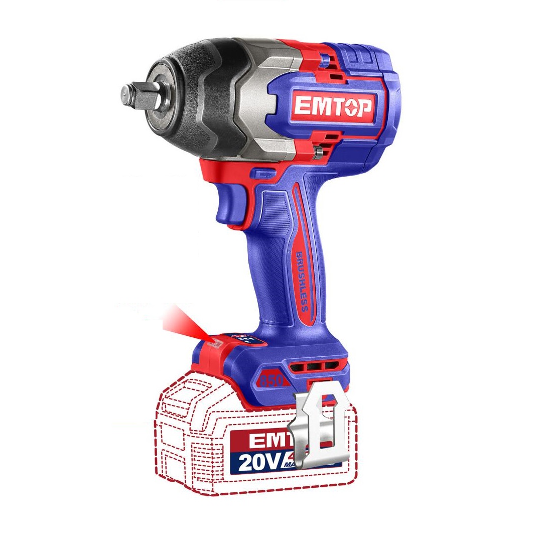 Гайковерт акумуляторний EMTOP ECIWL2085